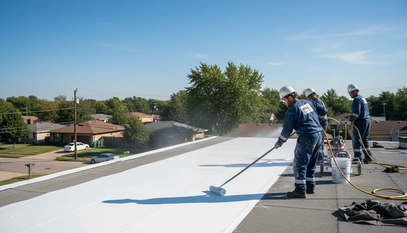 Commercial roof coating in Oil City, LA near me